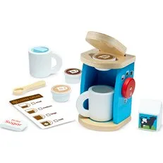 Melissa & Doug Kaffeemaschine aus Holz mit Kapseln