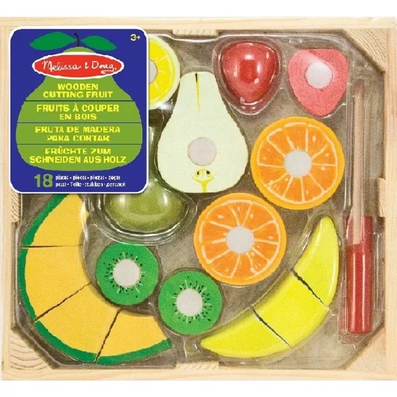 Melissa & Doug Fruchtschnitzen - Holzspielzeug mit Messer