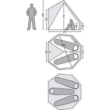 Nordisk Asgard 7,1 m² Baumwollzelt für 2-3 Personen