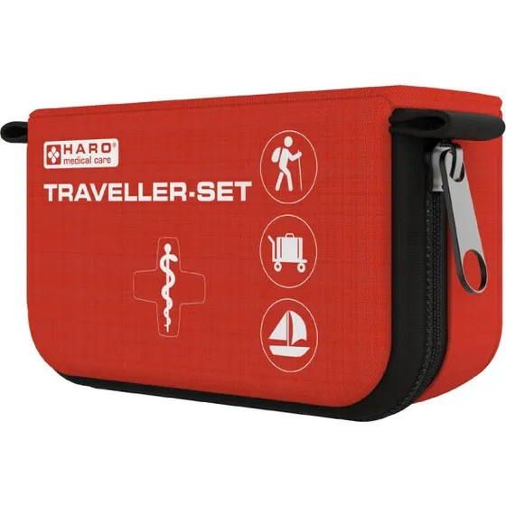 Haro Erste-Hilfe-Tasche Traveller-Set 32-teilig rot