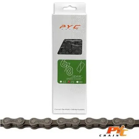 PYC Fahrradkette 7-Gang 116 Glieder 3/32" schwarz