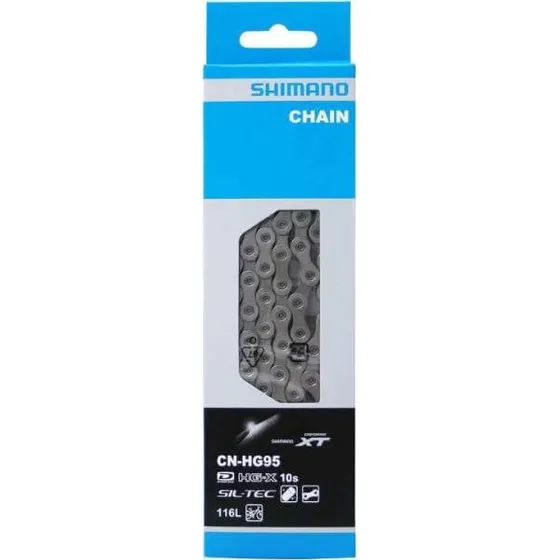 Shimano XT CN-HG95 10-fach Kette 116 Glieder Silber