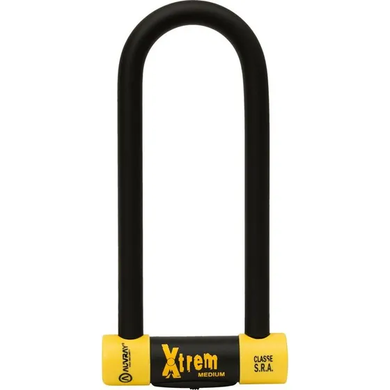Auvray Xtrem Maxi Bügelschloss 110x230mm schwarz/gelb