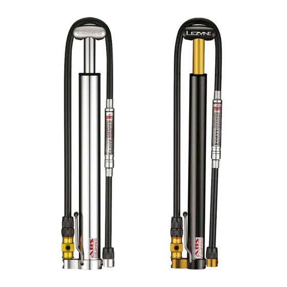 Lezyne Micro Floor Drive HPG CNC Minipumpe silber
