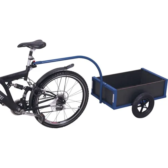 VARIOfit Leichter Fahrradanhänger 40 kg, RAL 5010 enzianblau