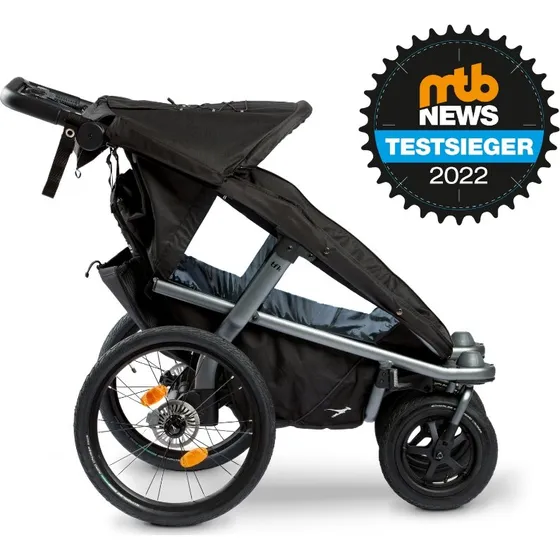 TFK Velo 2 Fahrradanhnger schwarz (inkl. Deichsel)