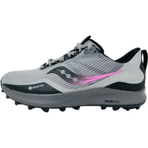 Saucony Peregrine 12 GTX Damen Laufschuh Trail Grau (Alloy/Quartz)