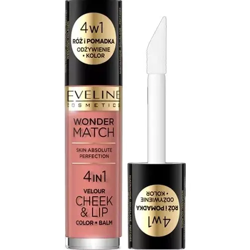 Eveline Wonder Match Velour Rouge & Lip Fluid 01, 4,5 ml