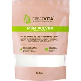 GreatVita MSM Pulver 1000 g 99,9% Reinheit