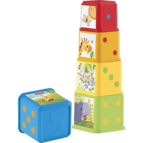 Fisher-Price Bunte Stapelwürfel 5er-Set ab 6 Monaten