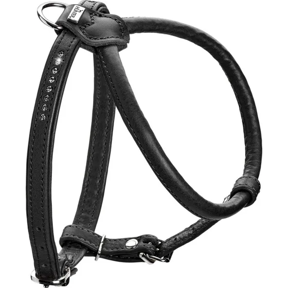 Hunter Geschirr Round & Soft Canadian Up XXS-XS schwarz