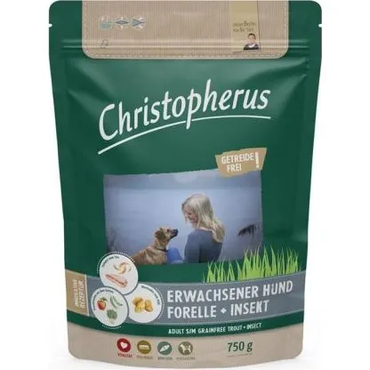 Christopherus Getreidefrei Forelle & Insekt 750g