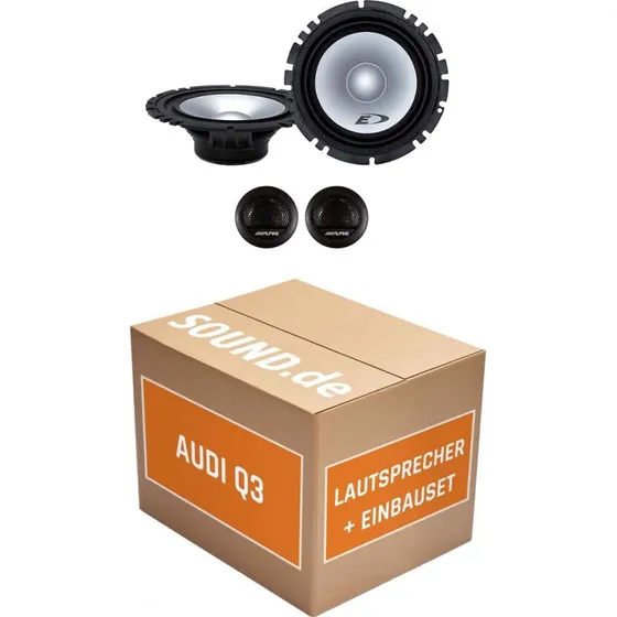 Alpine SXE-1750S Lautsprecher Boxen vorne fr Audi Q3 8U