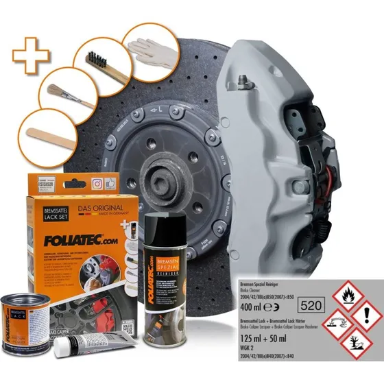 Foliatec Bremssattel-Lack 2156 Circuit Grey 300°C hitzebeständig