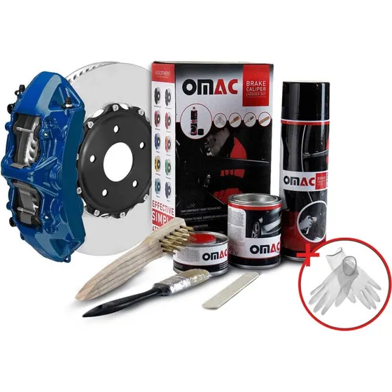 OMAC Bremssattellack Hawaii Blau 2-Komponenten-Set