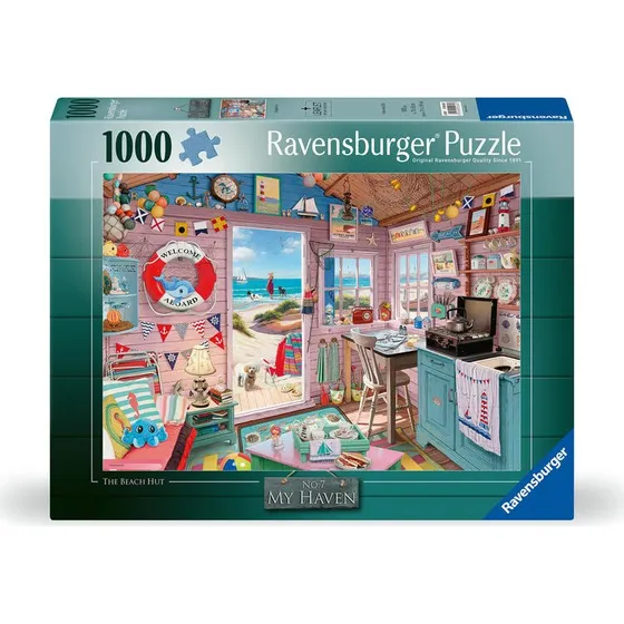 Ravensburger Puzzle 1000 Teile: Die Strandhütte in bunt