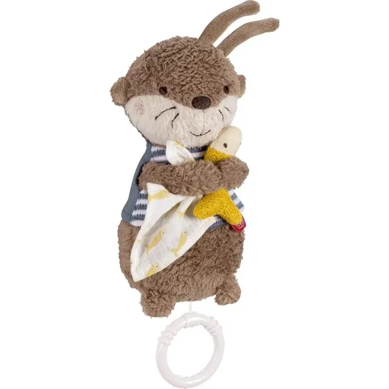 Fehn Otter Mini-Spieluhr 20 cm braun-bunt