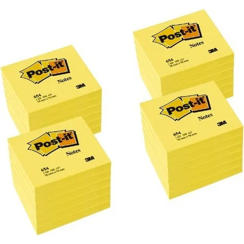 Post-it Haftnotizen 76 x 76 mm gelb, 24 Blöcke