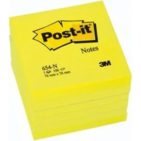 Post-it Haftnotizen 76 x 76 mm gelb, 100 Blatt