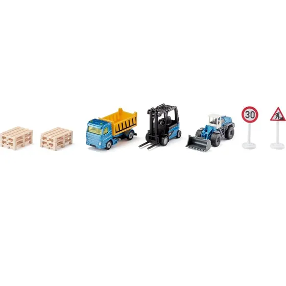 SIKU Geschenkset Baustelle 11-teilig