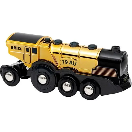 BRIO Goldene Batterielok 33630 mit Licht und Sound