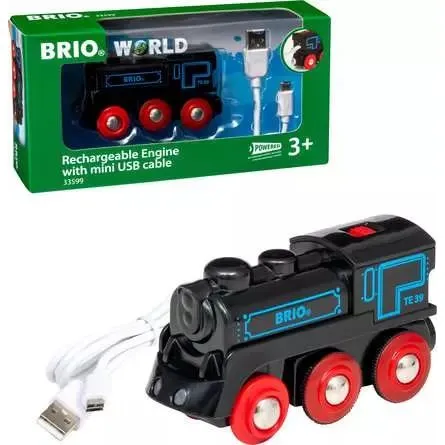 BRIO Schwarze Akku-Lok mit Mini-USB 33599