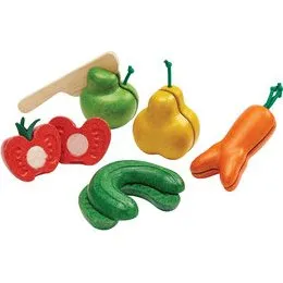 PlanToys Krummes Obst & Gemüse Set ab 18 Monate