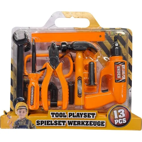Eddy Toys Werkzeugset 13 Teile Kinderwerkzeug