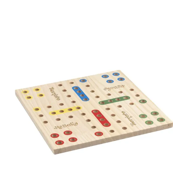 Furu Ludo Holzspiel mit 16 Figuren, kompakt & FSC-zertifiziert