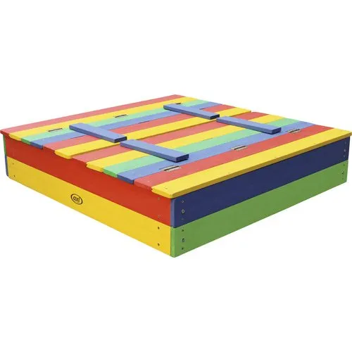 AXI Ella Sandkasten 100 x 95 cm mit Sitzbank Regenbogen