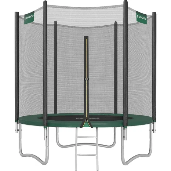 Gartentrampolin Spring Ø 183 cm, schwarz-grün