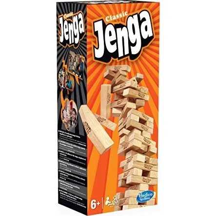 Hasbro Jenga Classic, Spielzeug, 54 Holzklötze
