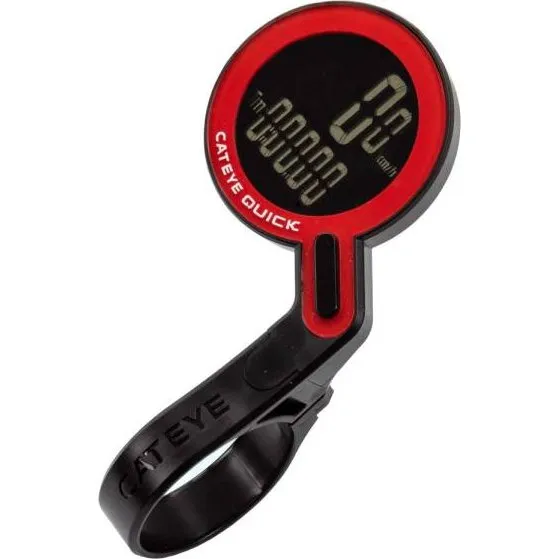 CatEye Quick RS100W Fahrradcomputer schwarz/rot