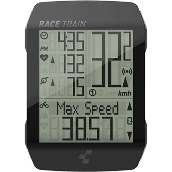 CUBE RACE TRAIN Fahrradcomputer Set schwarz