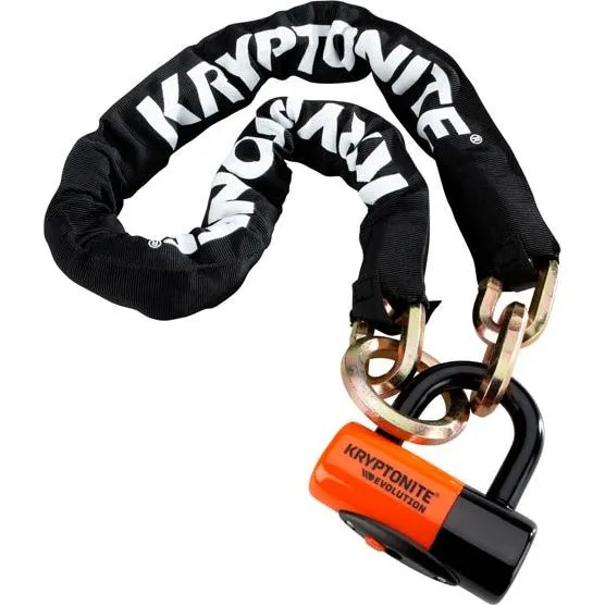 Kryptonite New York Noose W EVS4 12mm x 130cm Schwarz/Orange