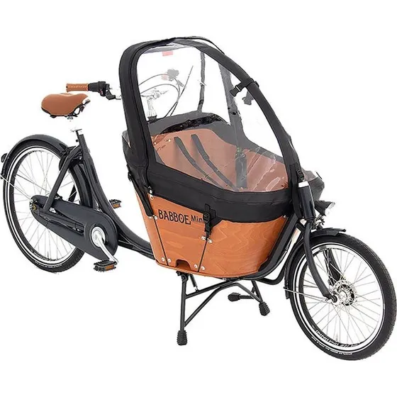 Babboe Mini Regenverdeck Schwarz mit Gestänge