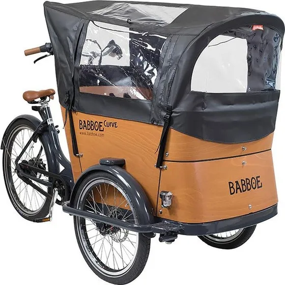 Babboe Regenverdeck Curve schwarz