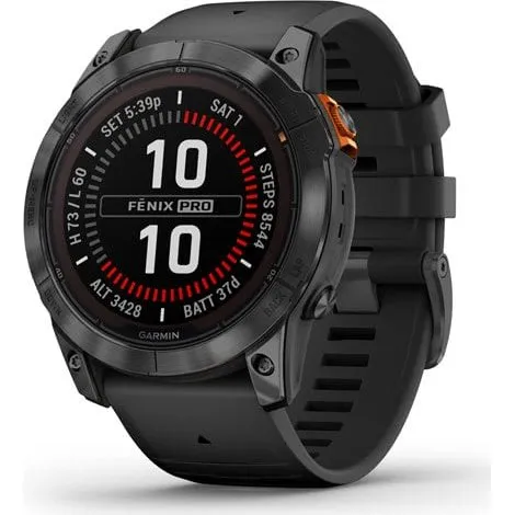Garmin fēnix 7X Pro Sapphire Solar Titan 51 mm nebelgrau/glutorange