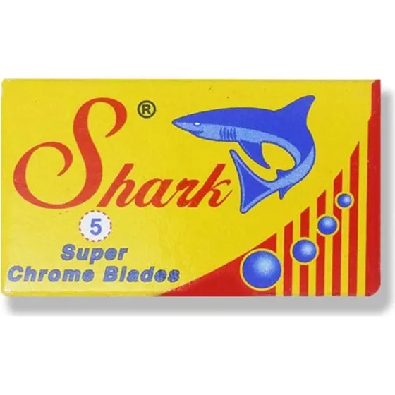 Shark Super Chrome Doppelklingen Rasierklingen 5 Stück