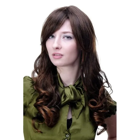 L'Oréal Professionnel Damen Perücke Braun Scheitel Lockig 9319-2T30