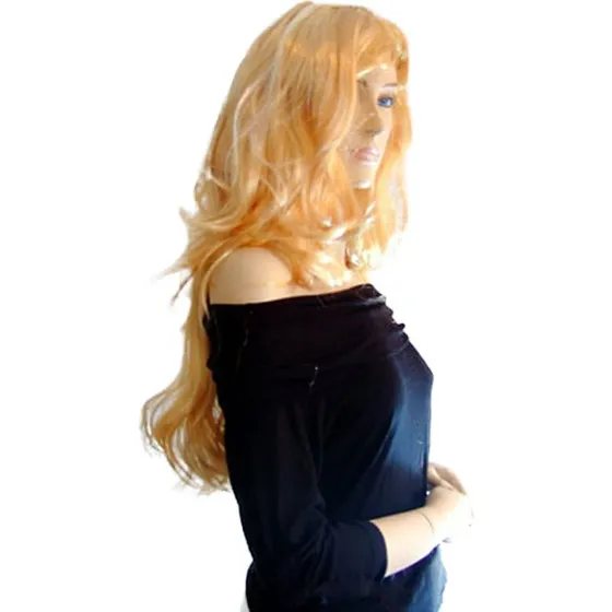 LUXEHAIR Blondine Perücke 70 cm lang, Kanekalon, natürlicher Look