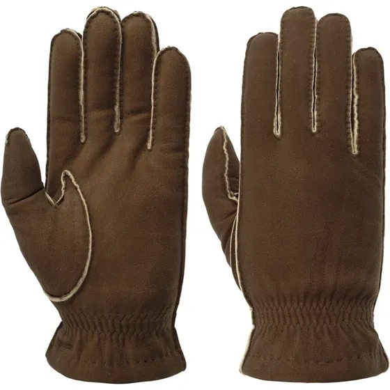 Hestra André Lederhandschuhe, 100% Leder, Wolle gefüttert