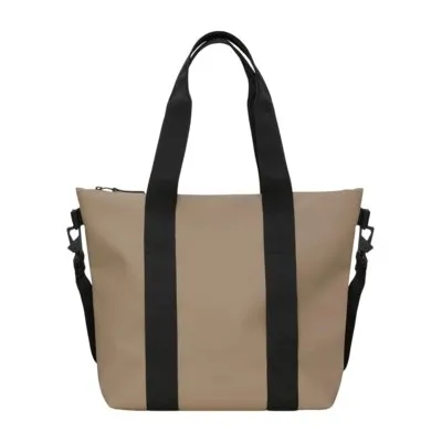 Rains Mini Tote Bag Beige 25 wasserabweisend