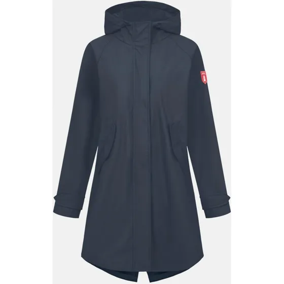 Derbe Traveby Plain Regenmantel Damen Navy