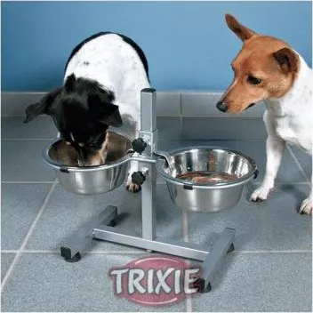 Trixie Hundebar 2 × 0,75 l höhenverstellbar