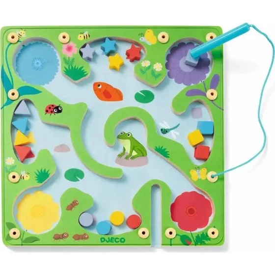 Djeco Magnetisches Froschlabyrinth – Lernspiel für Kinder ab 2 Jahren