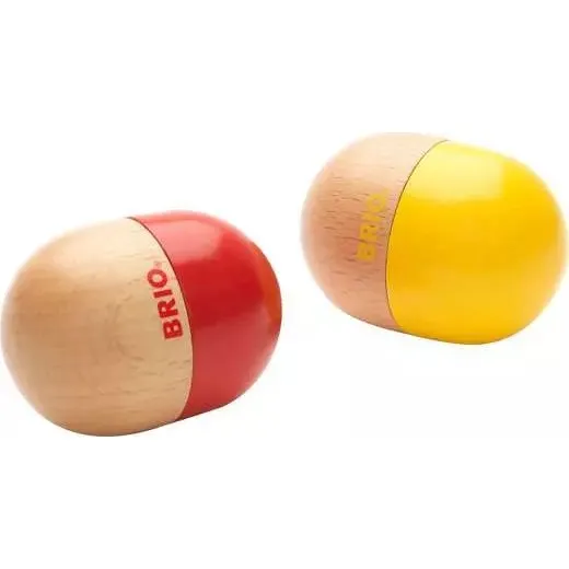 Brio Rattle Set, 2er Holz-Rassel-Eier