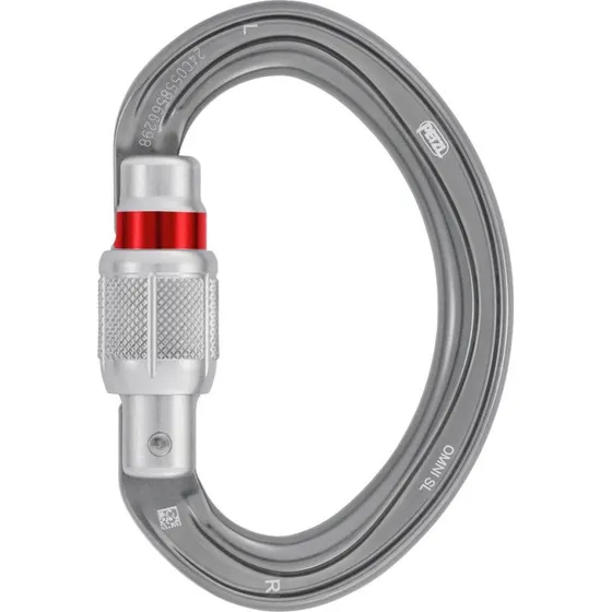 Petzl OMNI Karabiner SCREW-LOCK Grau