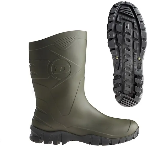 Dunlop Dee Gummistiefel Gr. 38 Grün/Schwarz