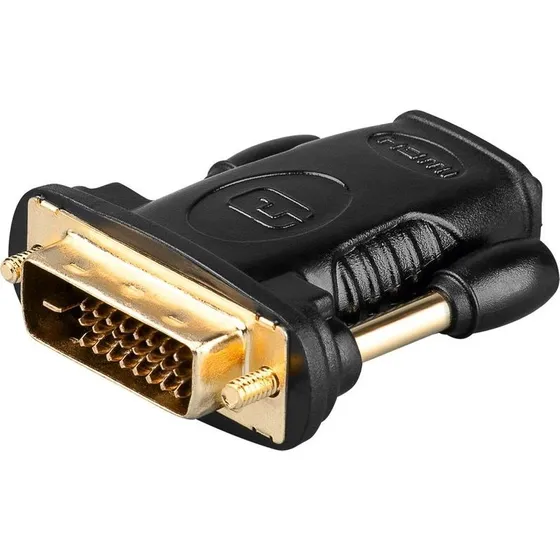 Goobay 68931 HDMI/DVI-D-Adapter vergoldet